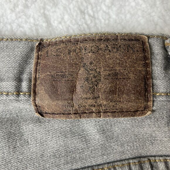 US Polo Assn Men’s 32x34 Gray Jeans Casual Work *flaw Preppy Office - Picture 14 of 14